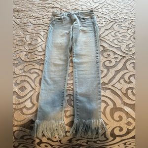 Joe’s Jean’s, fringed, size 27